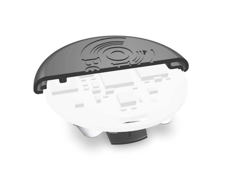 3D cross-section of an OpenBeacon tag holder